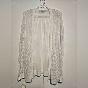 LOFT Ivory‎ Open-Front Cardigan Sweater